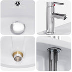 Lavabo de baño Cromado 59 x 35 x 21 cm Metal