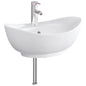 Chrome Bathroom Basin 59 x 35 x 21 cm Metal