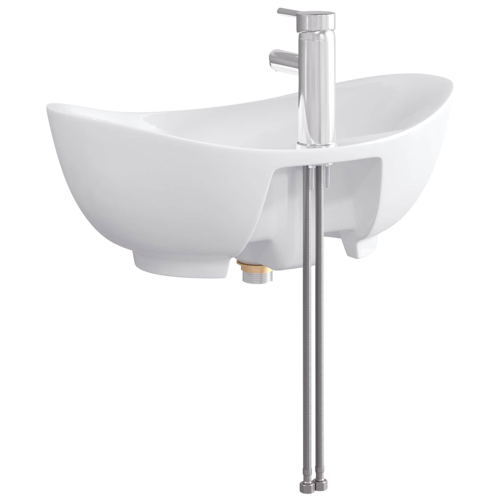 Lavabo de baño Cromado 59 x 35 x 21 cm Metal