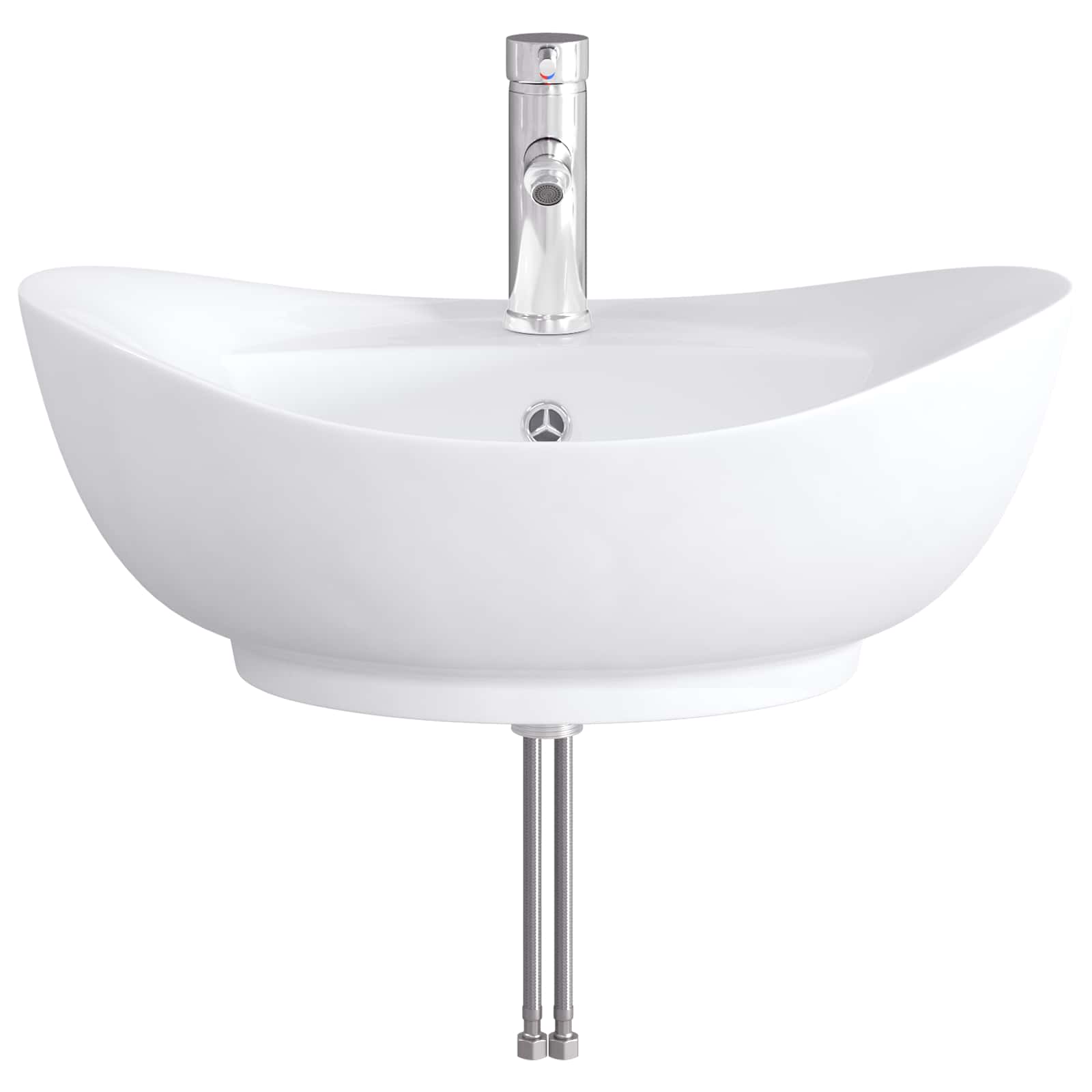 Lavabo de baño Cromado 59 x 35 x 21 cm Metal