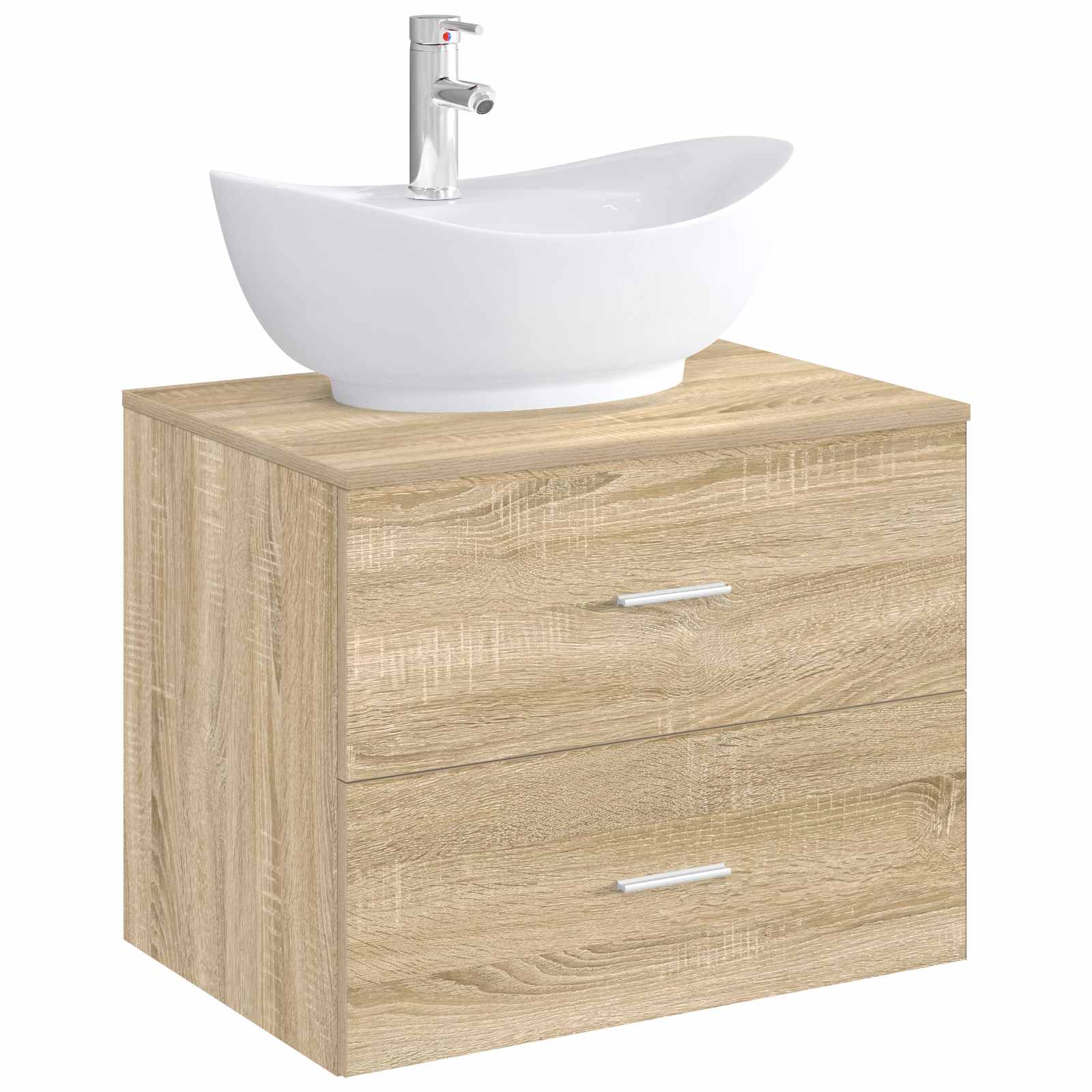 Lavabo de baño Cromado 59 x 35 x 21 cm Metal