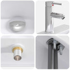 Lavabo de baño Cromado 39 x 30,5 x 12,5 cm Metal
