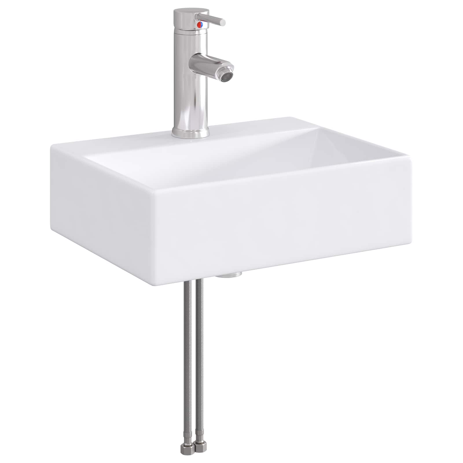 Lavabo de baño Cromado 39 x 30,5 x 12,5 cm Metal