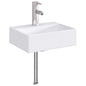 Chrome Bathroom Sink 39 x 30.5 x 12.5 cm Metal