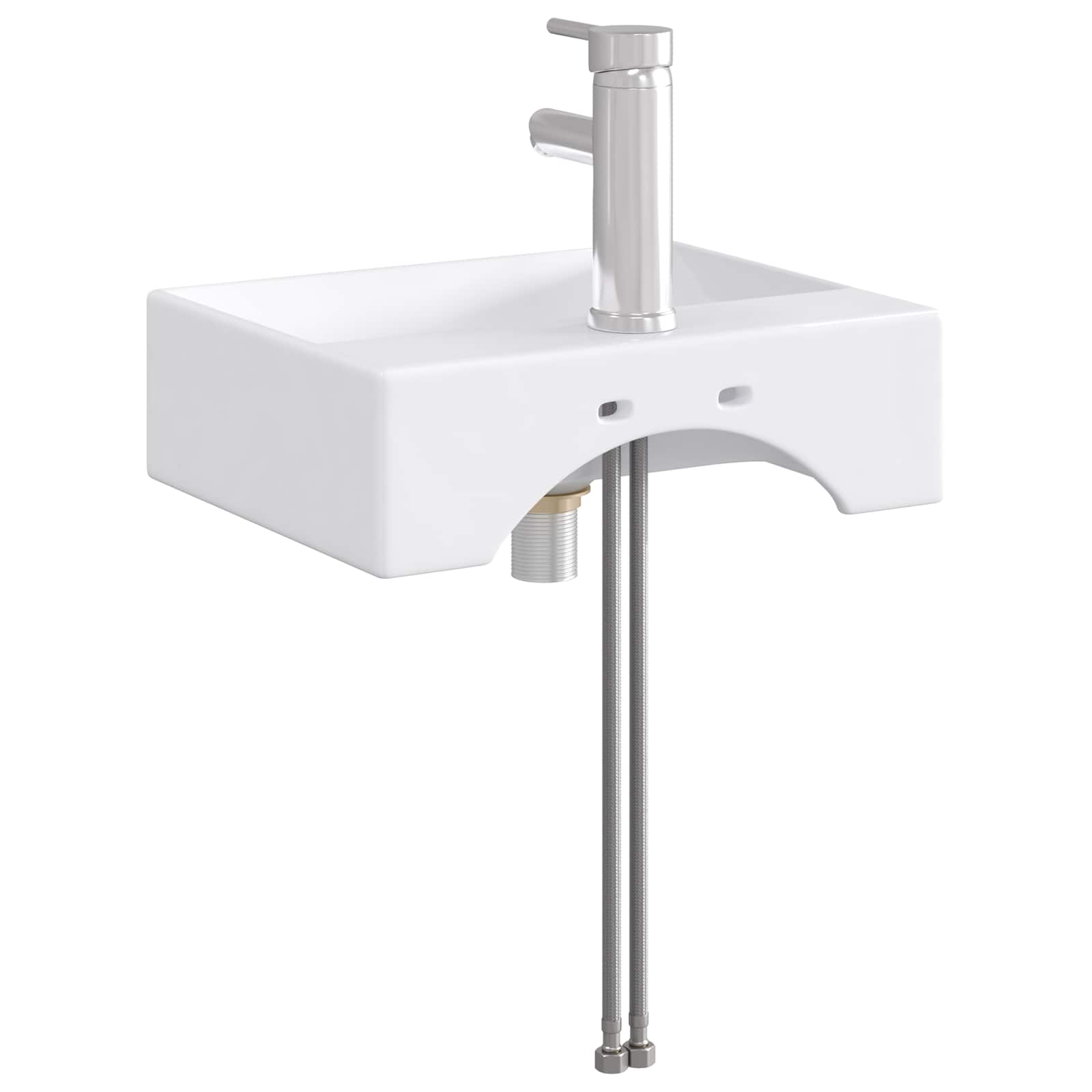 Lavabo de baño Cromado 39 x 30,5 x 12,5 cm Metal