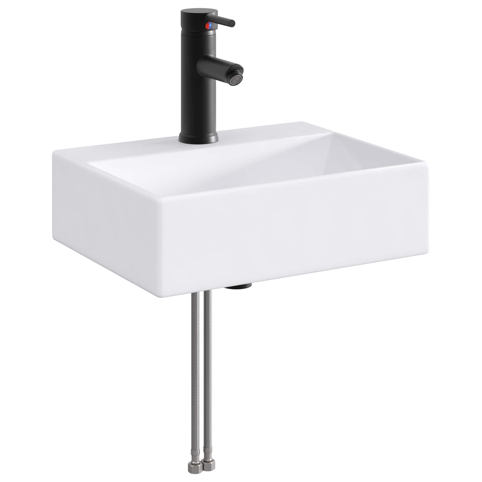 Lavabo de baño Cromado 39 x 30,5 x 12,5 cm Metal