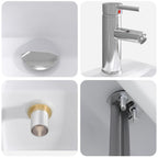 Lavabo de baño Cromado 45,5 x 25,5 x 13 cm Metal