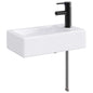 Bathroom Sink Chrome 45.5 x 25.5 x 13 cm Metal