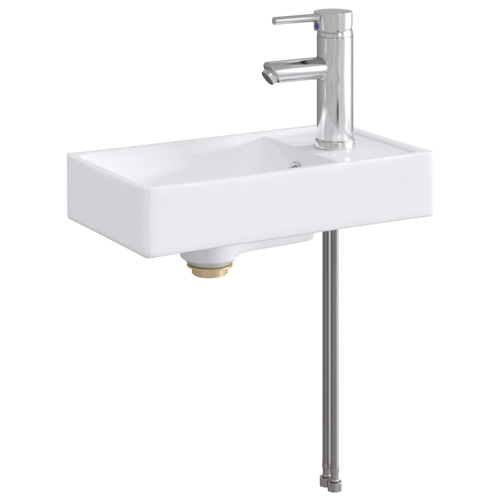 Lavabo de baño Cromado 40,5 x 22,5 x 11,5 cm Metal