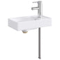 Chrome Bathroom Sink 40.5 x 22.5 x 11.5 cm Metal