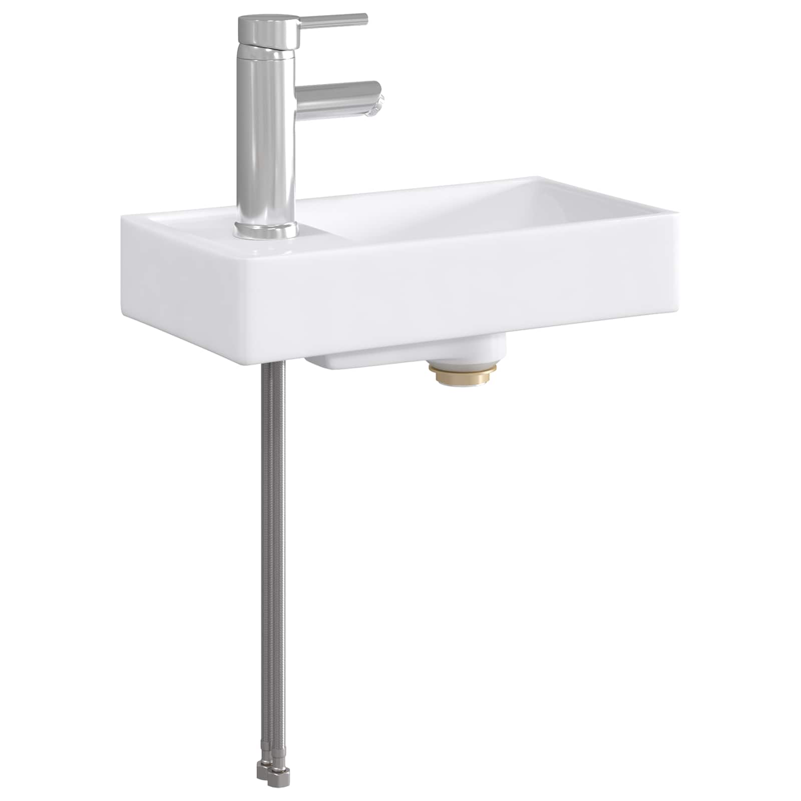 Lavabo de baño Cromado 40,5 x 22,5 x 11,5 cm Metal