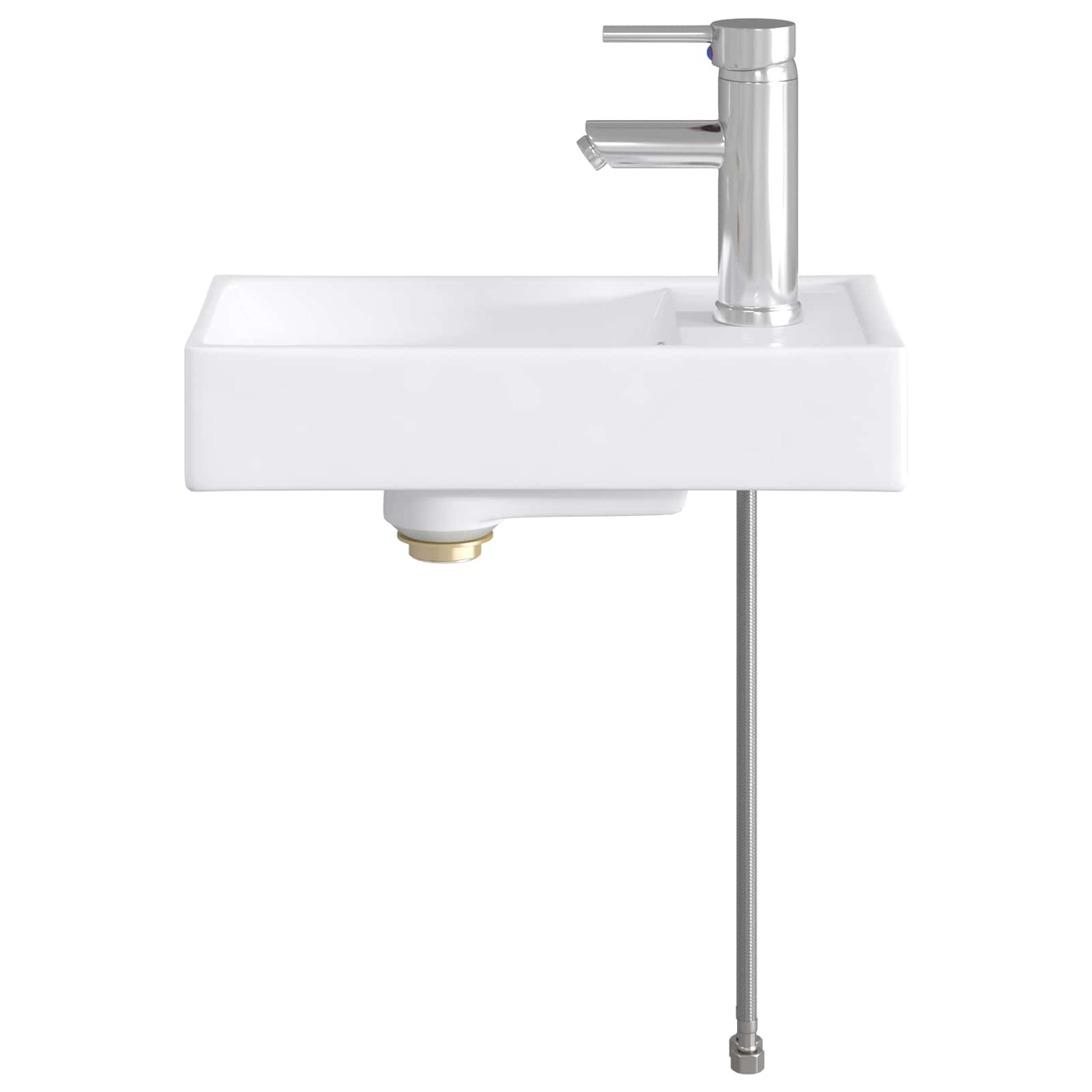 Lavabo de baño Cromado 40,5 x 22,5 x 11,5 cm Metal