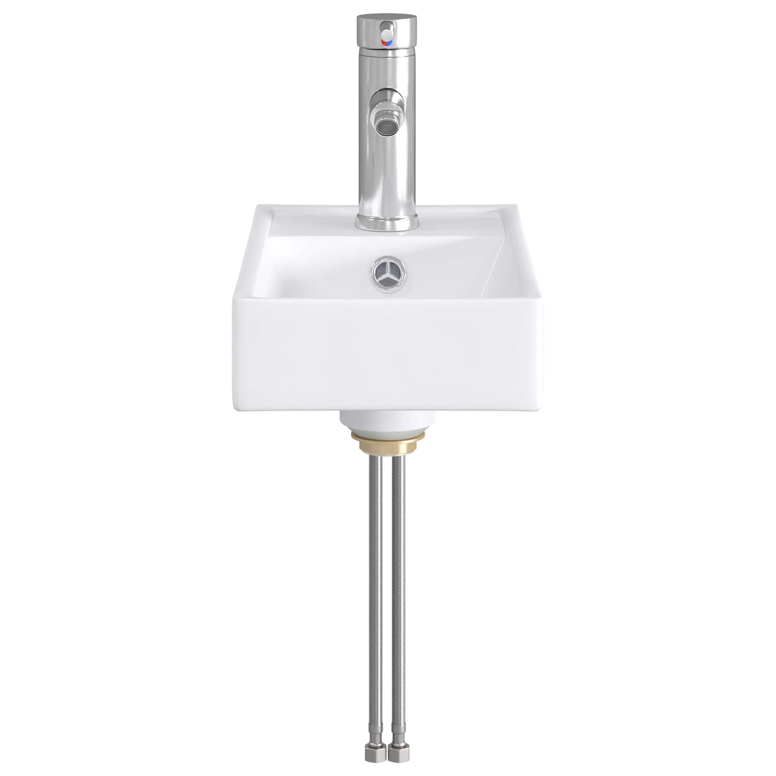 Lavabo de baño Cromado 40,5 x 22,5 x 11,5 cm Metal