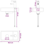 Lavabo de baño Cromado 40,5 x 22,5 x 11,5 cm Metal