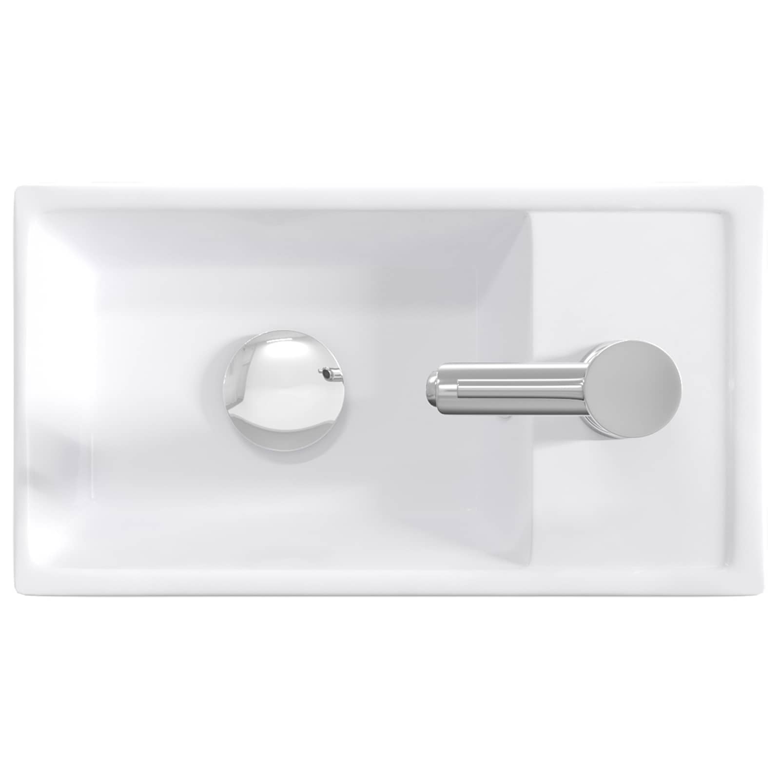 Lavabo de baño Cromado 40,5 x 22,5 x 11,5 cm Metal