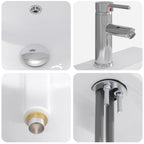 Lavabo de baño Cromado 42 x 40 x 16,5 cm Metal