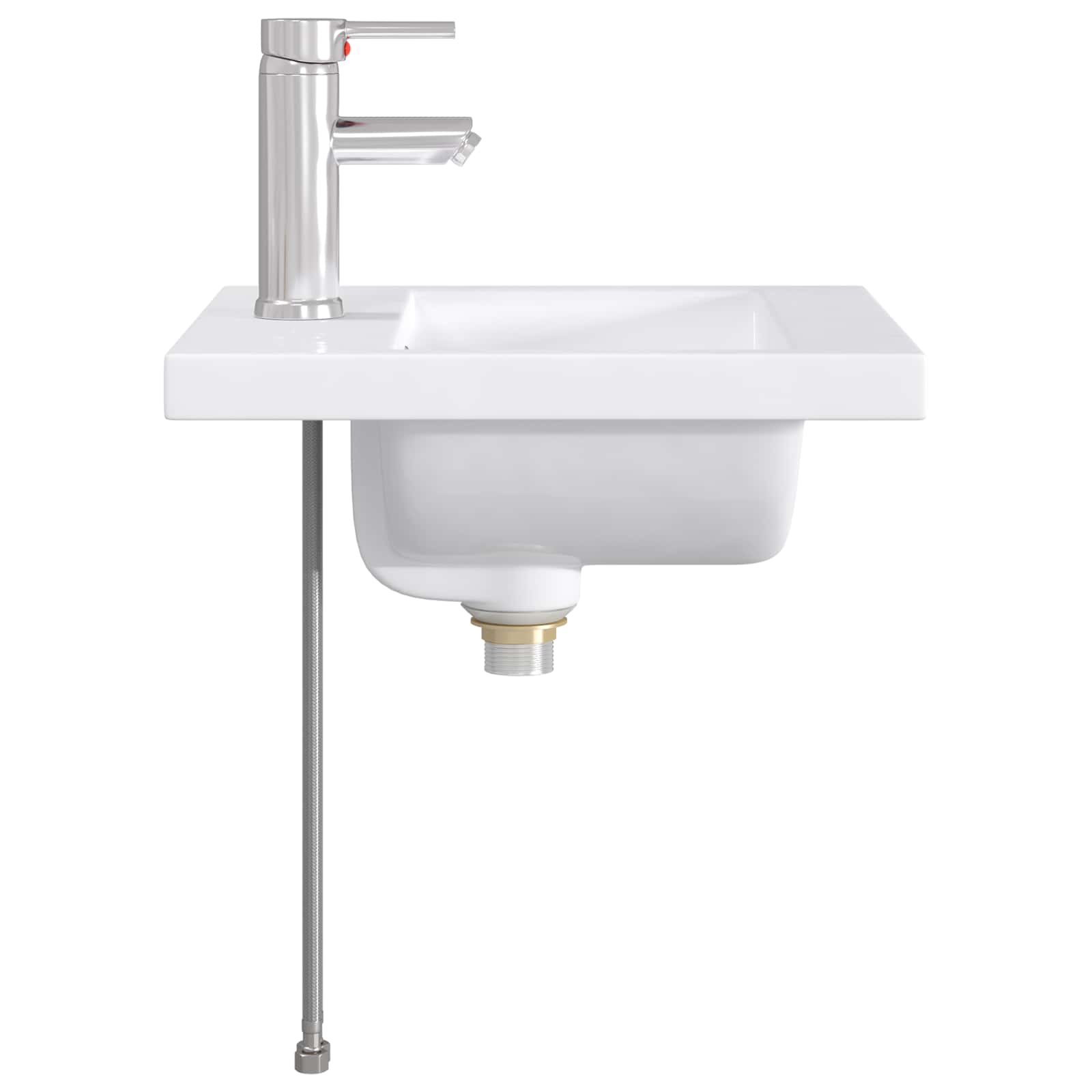 Lavabo de baño Cromado 42 x 40 x 16,5 cm Metal