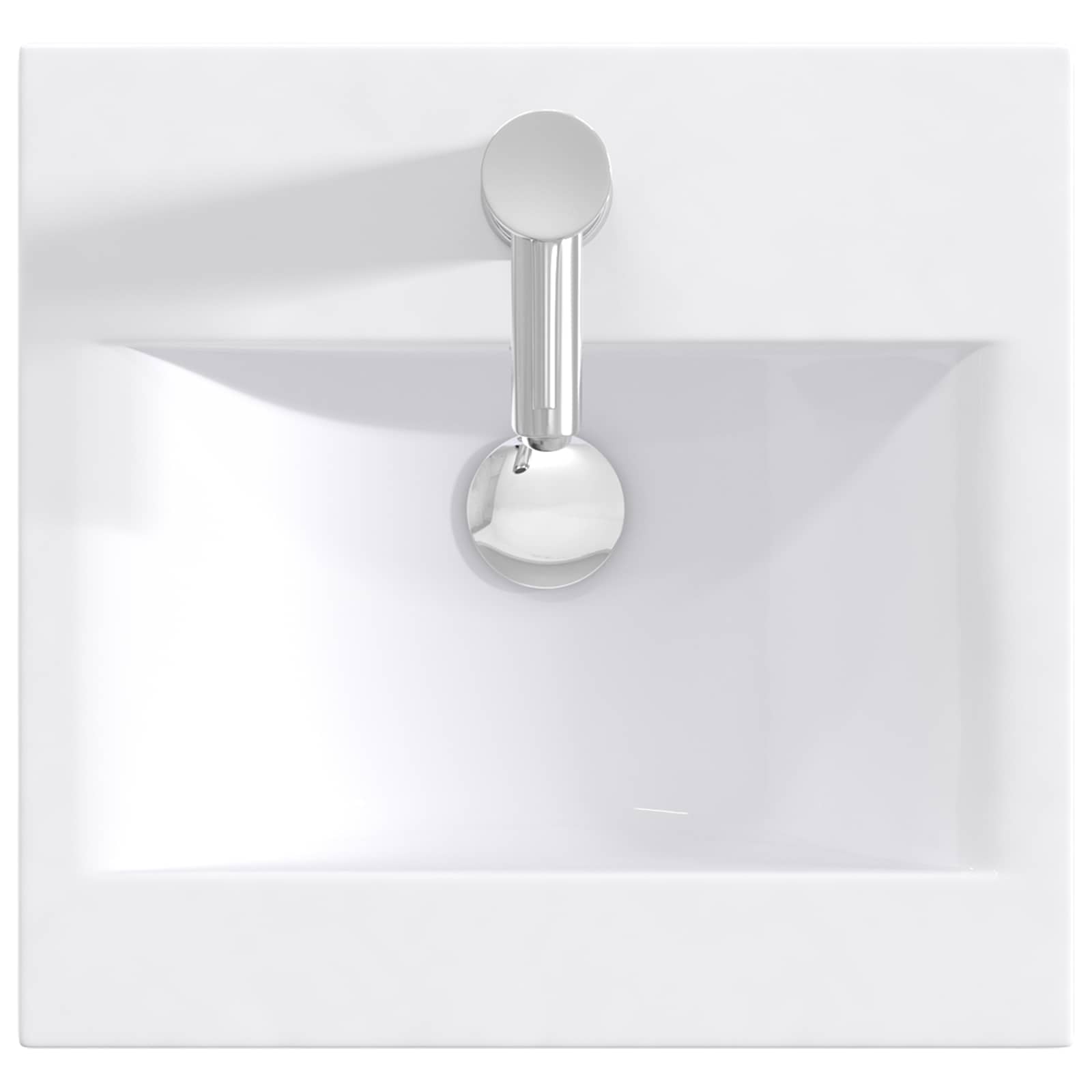 Lavabo de baño Cromado 42 x 40 x 16,5 cm Metal