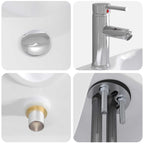 Lavabo de baño Cromado 48,5 x 37,5 x 13 cm Metal
