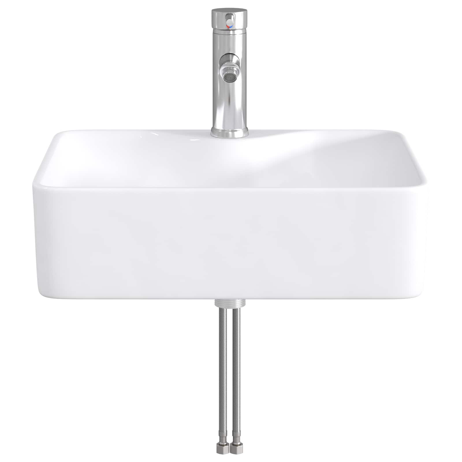 Lavabo de baño Cromado 48,5 x 37,5 x 13 cm Metal