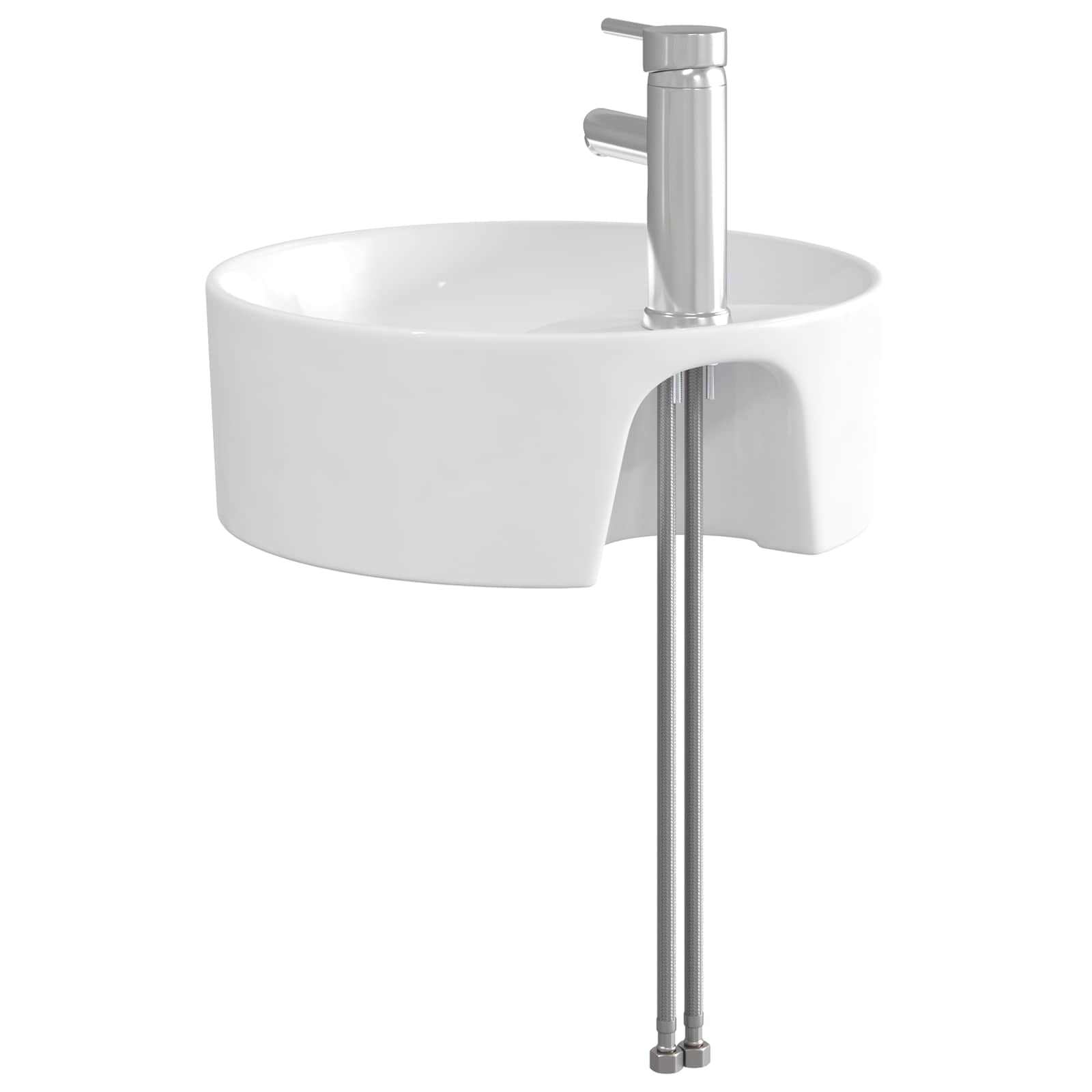 Lavabo de baño Cromado 40,5 x 40,5 x 15 cm Metal