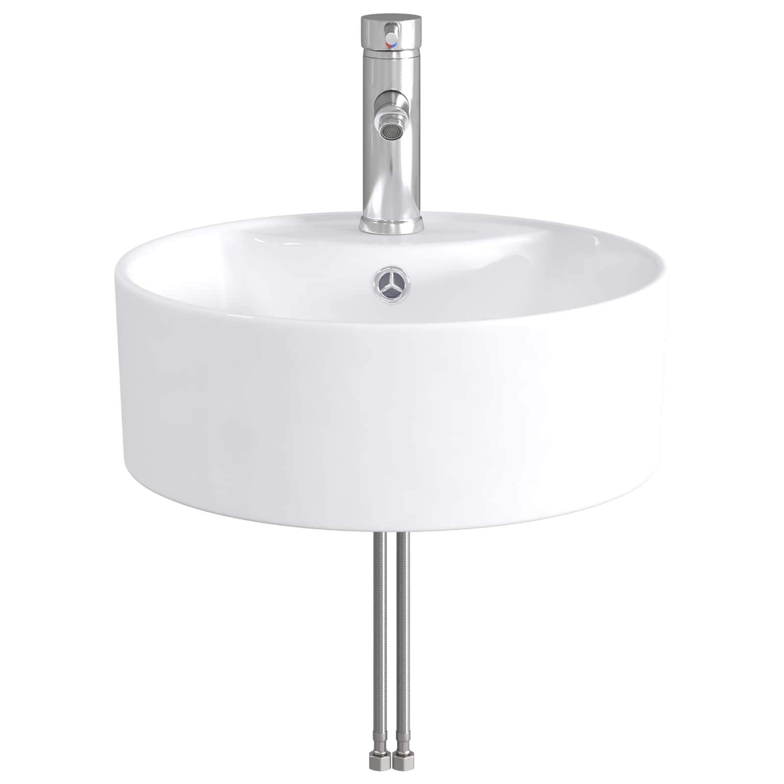 Lavabo de baño Cromado 40,5 x 40,5 x 15 cm Metal