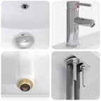 Lavabo de baño Cromado 61 x 40 x 16,5 cm Metal