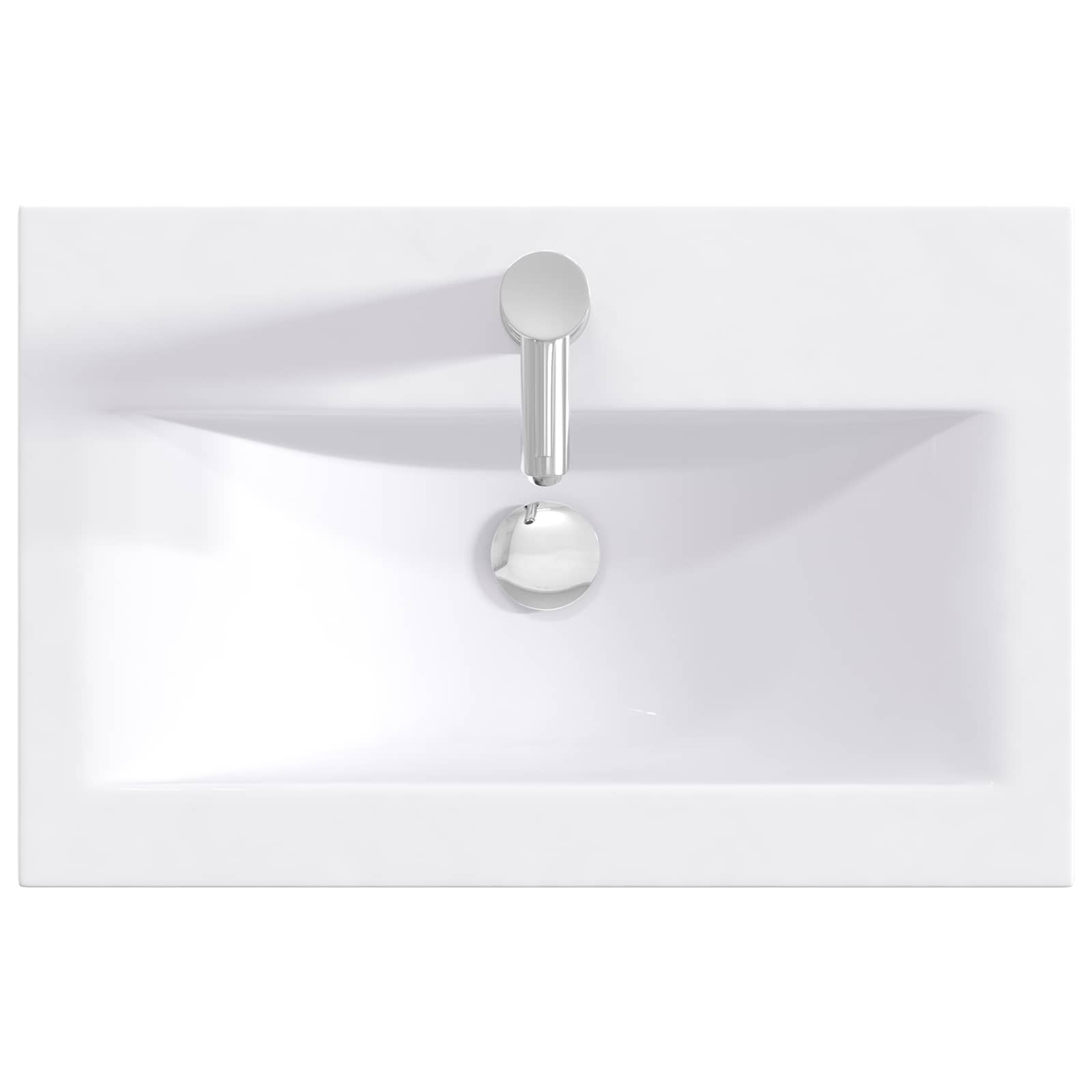 Lavabo de baño Cromado 61 x 40 x 16,5 cm Metal