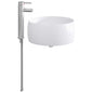 Chromed bathroom sink 38.5 x 38.5 x 16 cm Metal