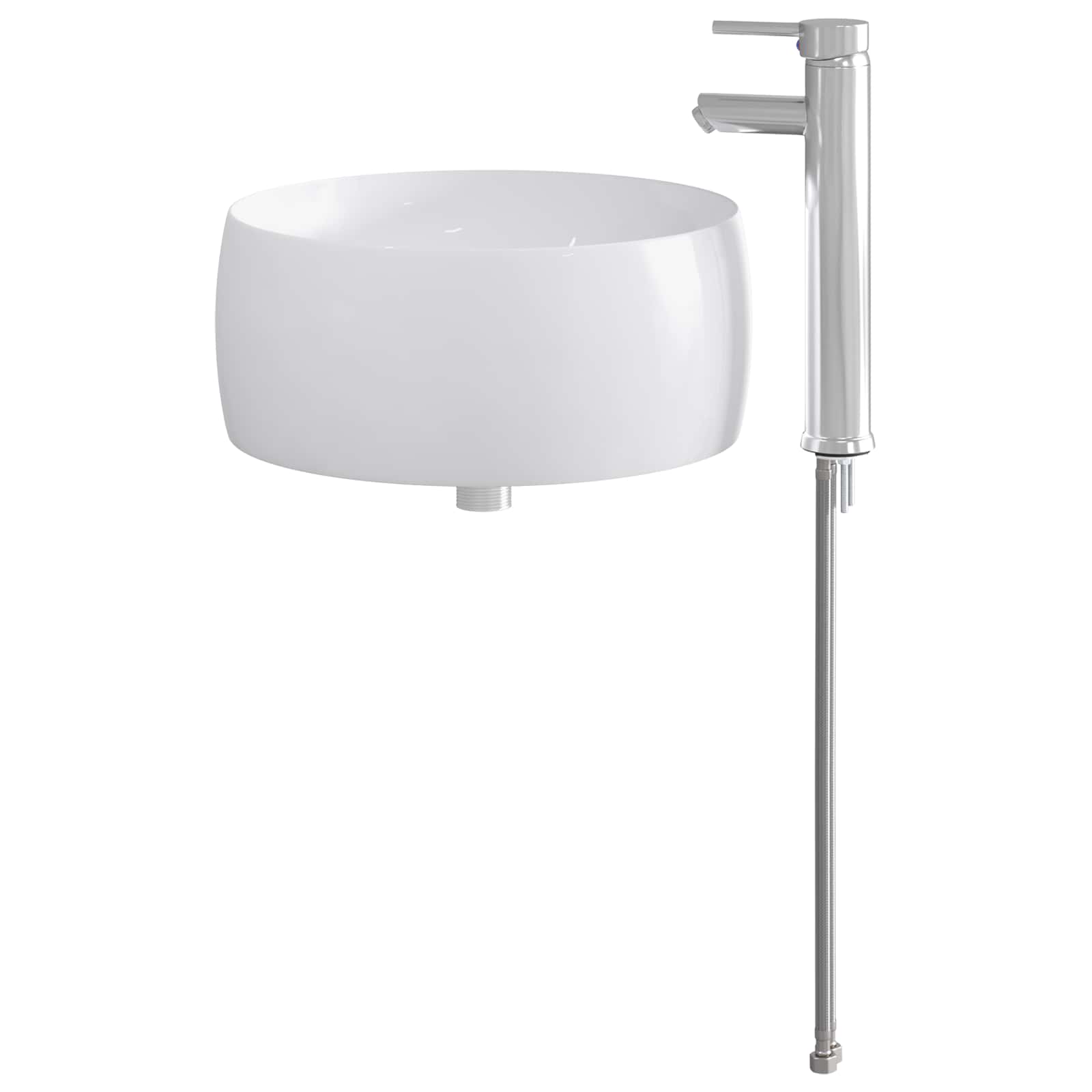 Lavabo de baño Cromado 38,5 x 38,5 x 16 cm Metal