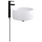 Chromed bathroom sink 38.5 x 38.5 x 16 cm Metal