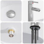 Lavabo de baño Cromado 40,5 x 40,5 x 15,5 cm Metal
