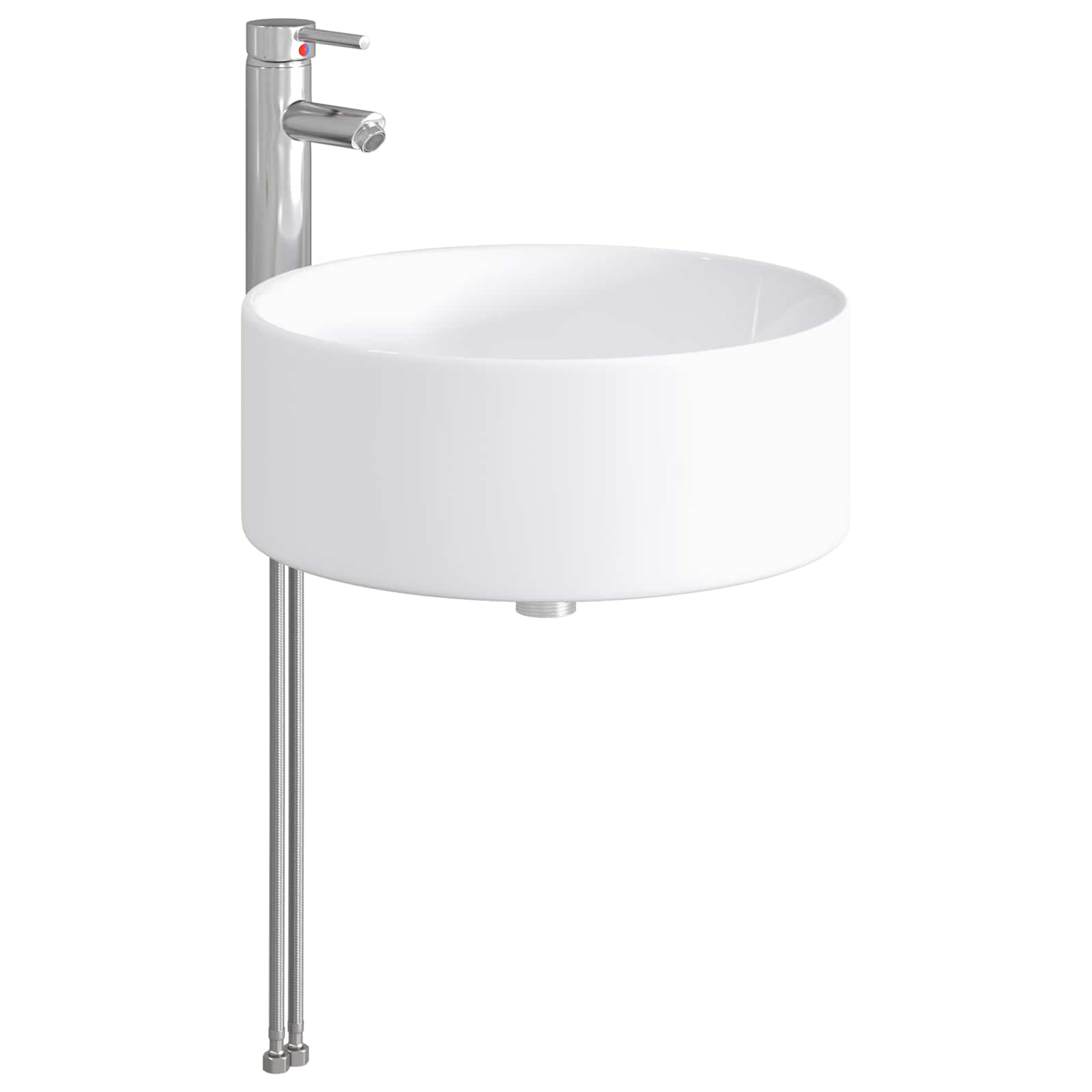 Lavabo de baño Cromado 40,5 x 40,5 x 15,5 cm Metal