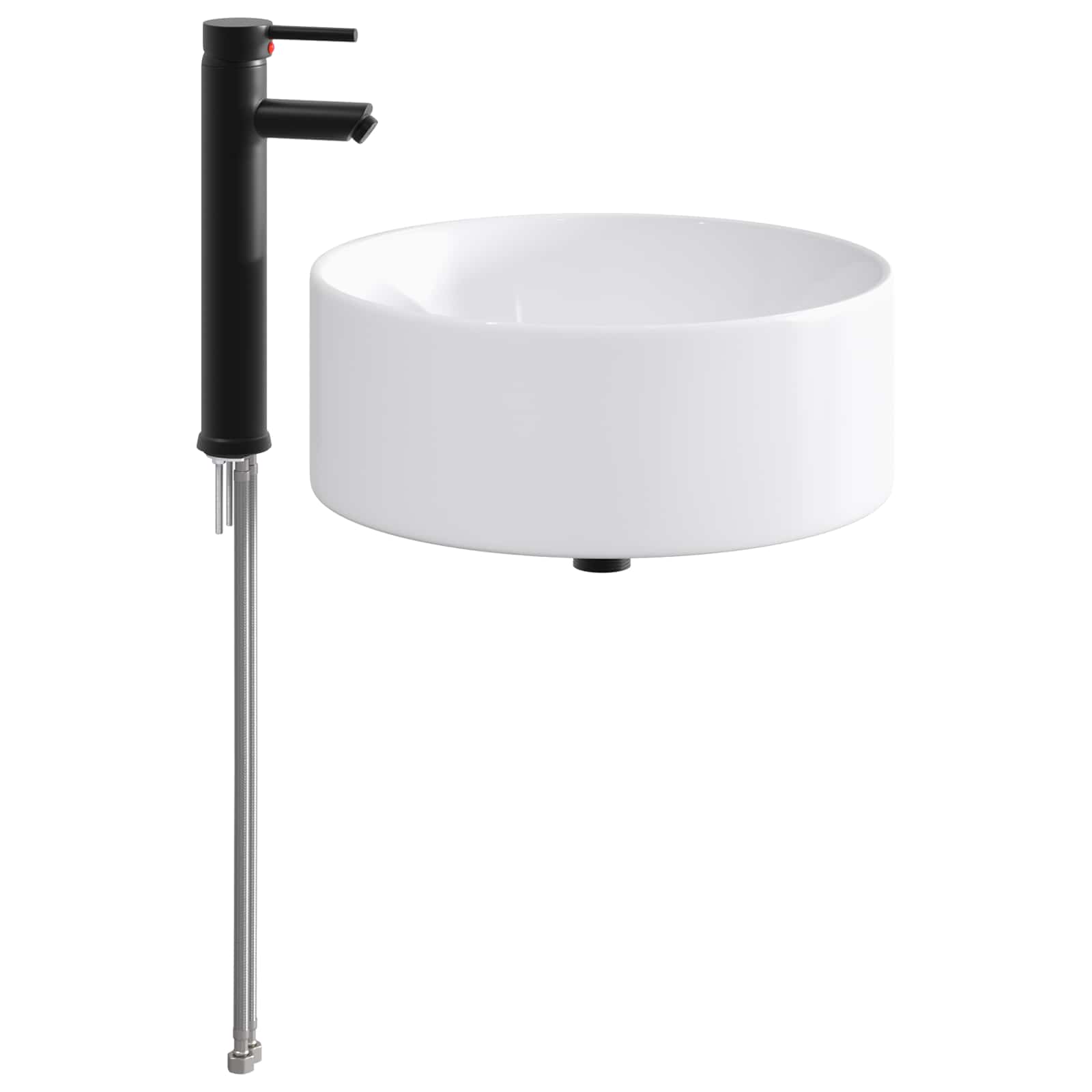 Lavabo de baño Cromado 40,5 x 40,5 x 15,5 cm Metal