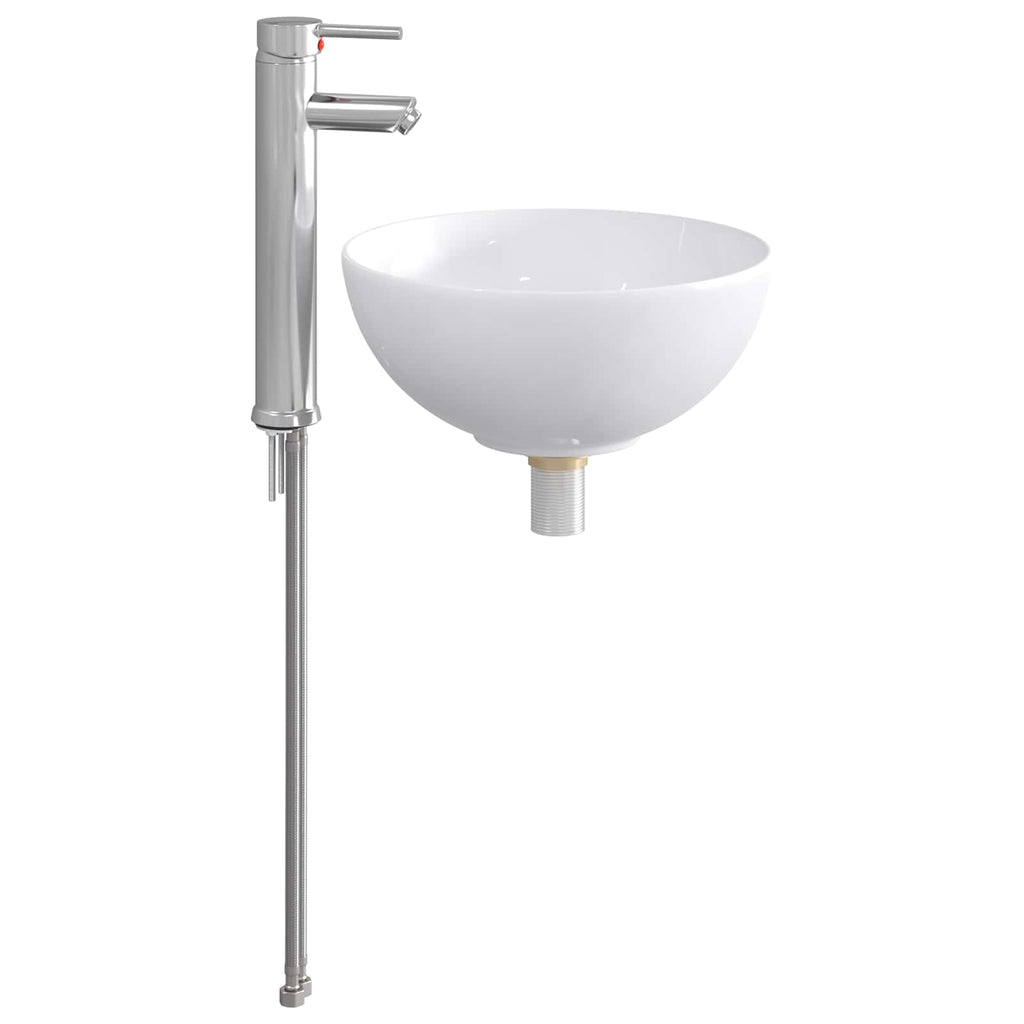 Lavabo de baño Cromado 32 x 32 x 13 cm Metal