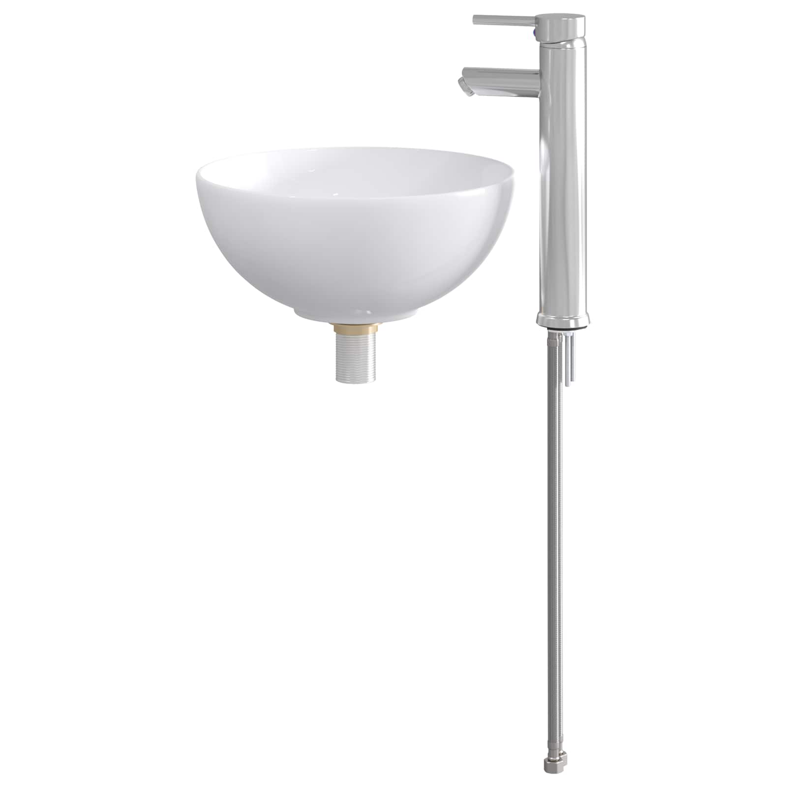 Lavabo de baño Cromado 32 x 32 x 13 cm Metal