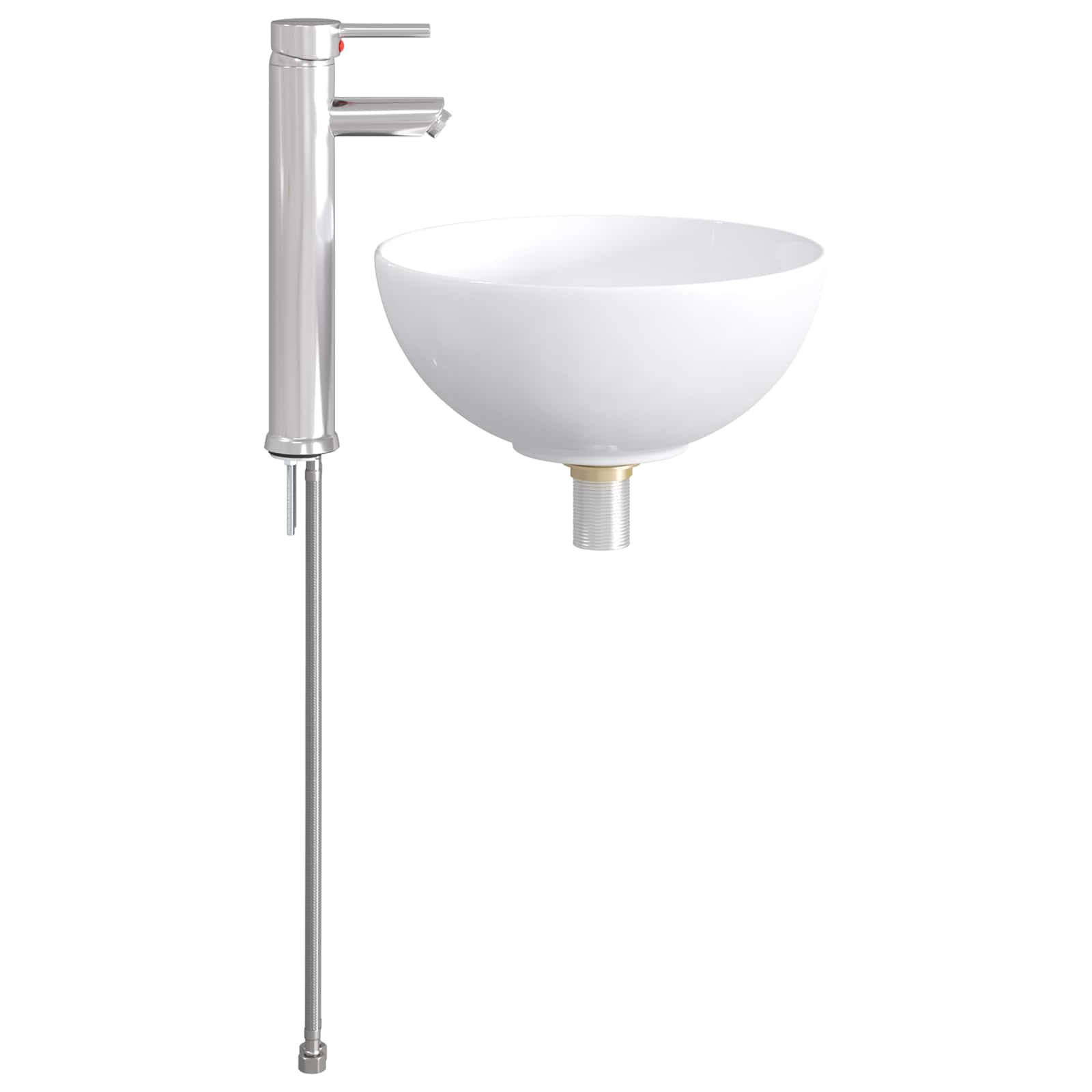 Lavabo de baño Cromado 32 x 32 x 13 cm Metal
