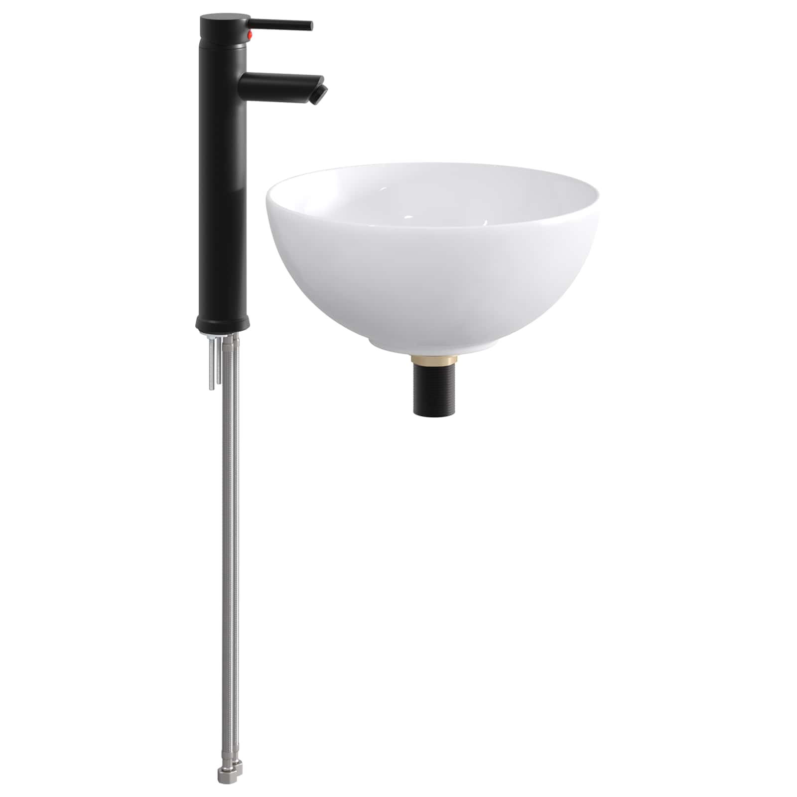 Lavabo de baño Cromado 32 x 32 x 13 cm Metal