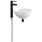 Chrome Bathroom Sink 32 x 32 x 13 cm Metal
