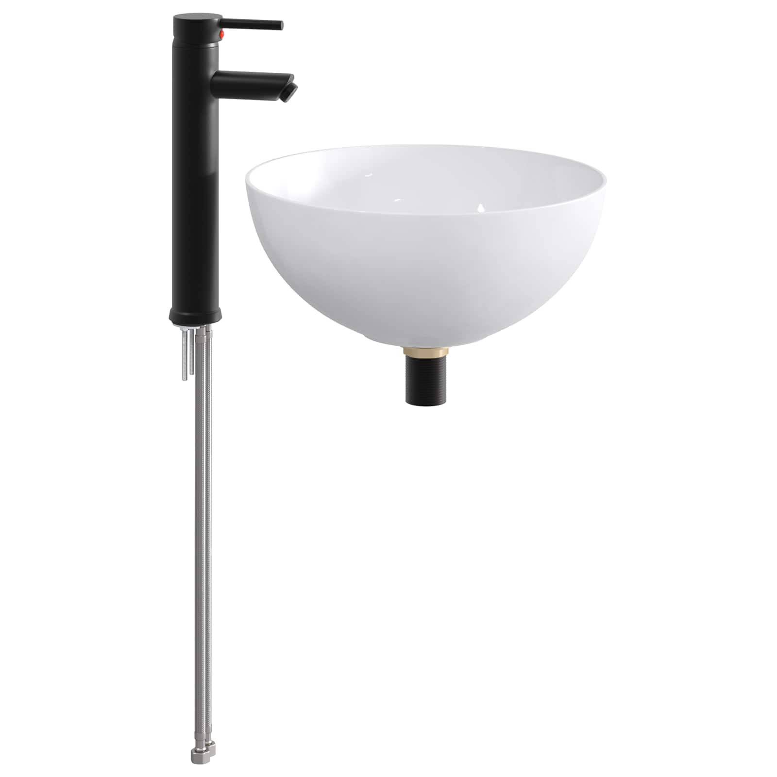 Lavabo de baño Cromado 32 x 32 x 13 cm Metal