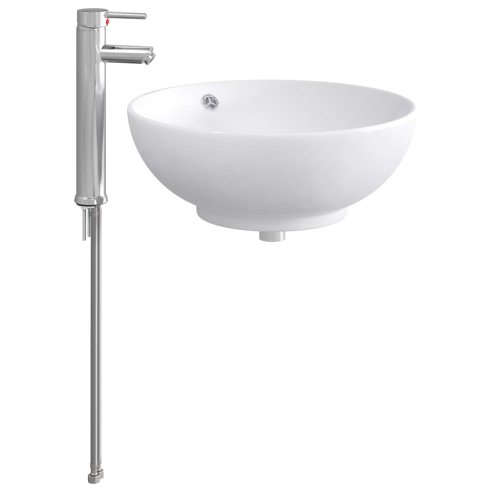 Lavabo de baño Cromado 32 x 32 x 13 cm Metal