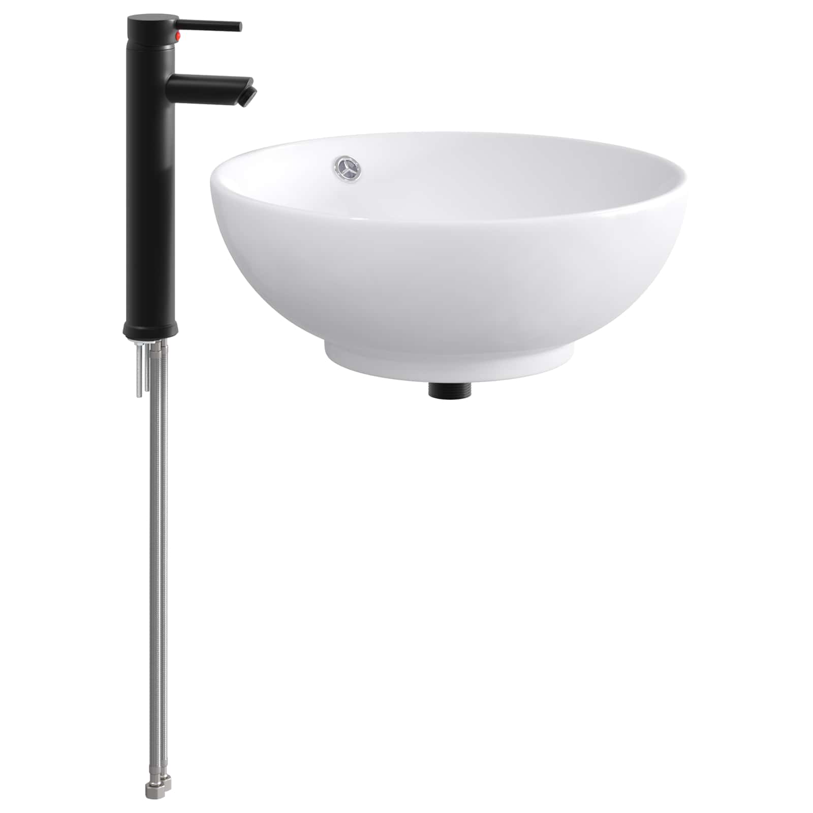 Lavabo de baño Cromado 32 x 32 x 13 cm Metal