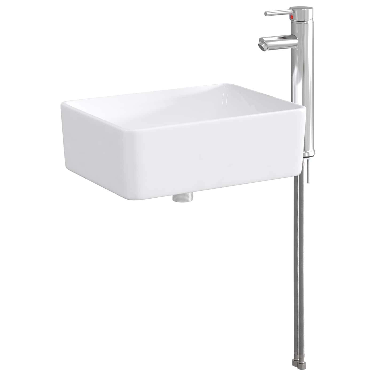 Lavabo de baño Cromado 36,5 x 36,5 x 13 cm Metal