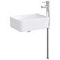 Chrome Bathroom Sink 36.5 x 36.5 x 13 cm Metal
