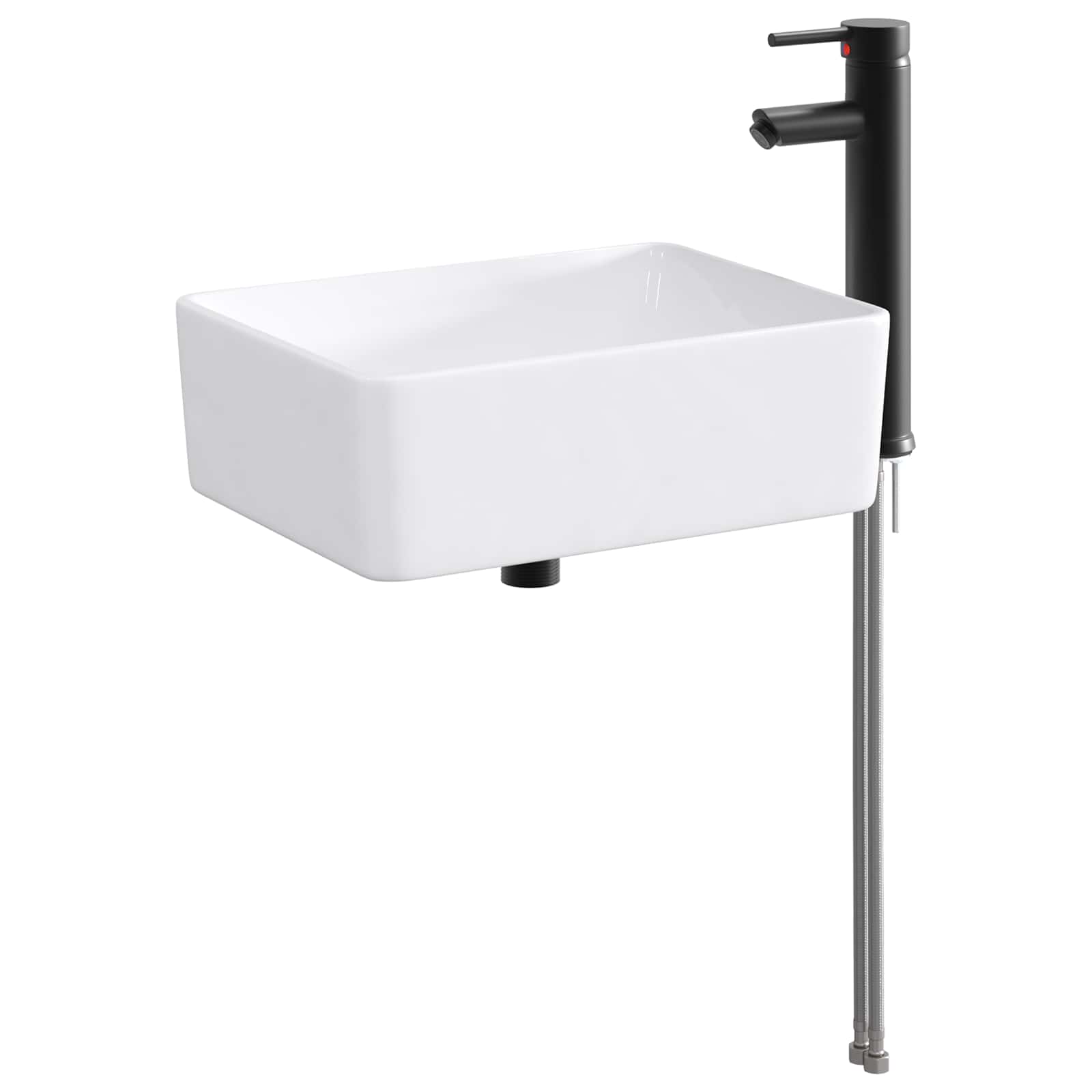 Lavabo de baño Cromado 36,5 x 36,5 x 13 cm Metal