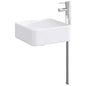 Chrome Bathroom Sink 36.5 x 36.5 x 13 cm Metal