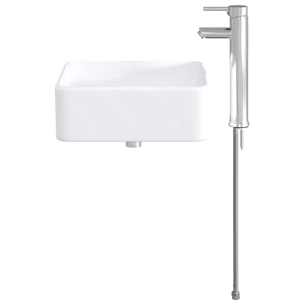 Lavabo de baño Cromado 36,5 x 36,5 x 13 cm Metal