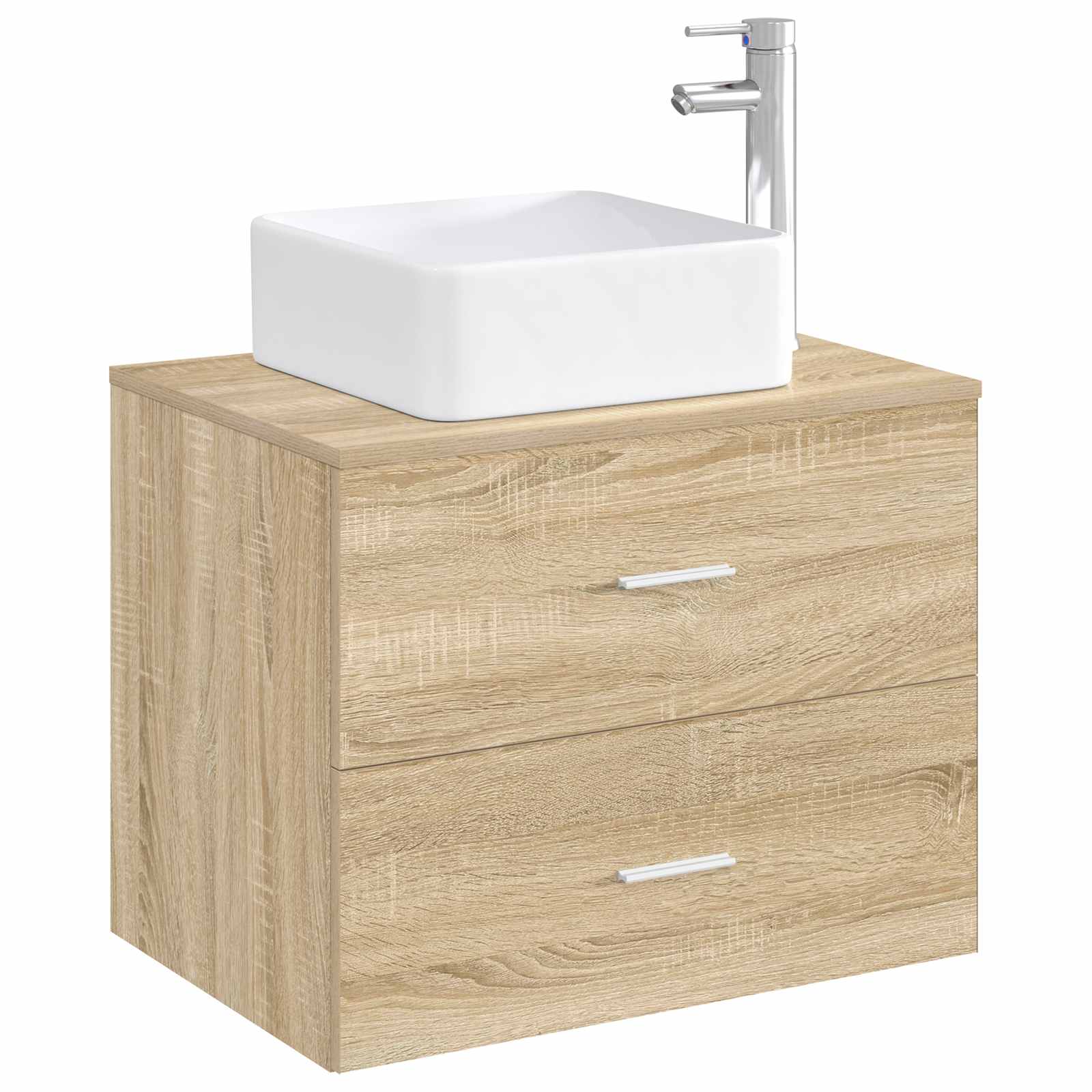 Lavabo de baño Cromado 36,5 x 36,5 x 13 cm Metal