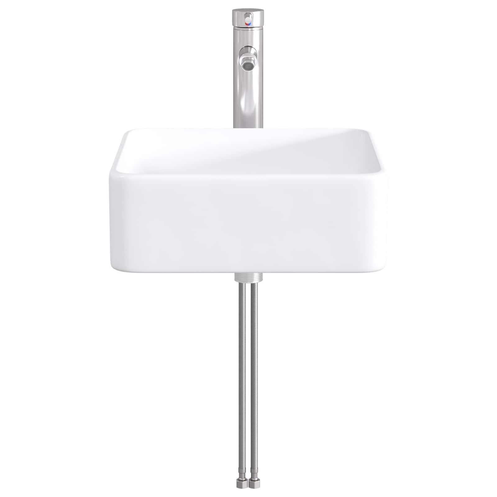 Lavabo de baño Cromado 36,5 x 36,5 x 13 cm Metal