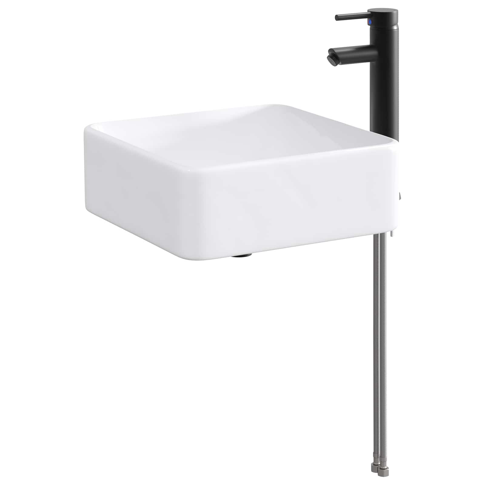 Lavabo de baño Cromado 36,5 x 36,5 x 13 cm Metal